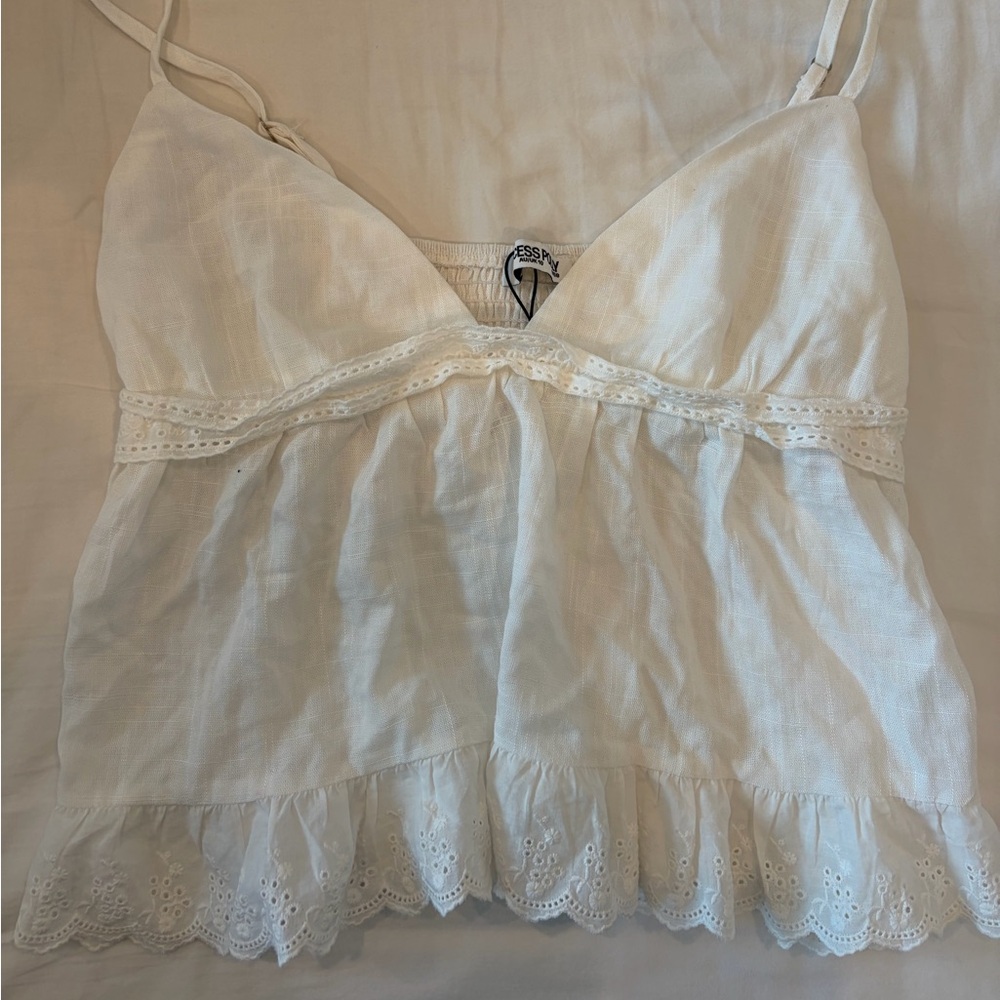 Princess Polly Lace Trim Babydoll Top